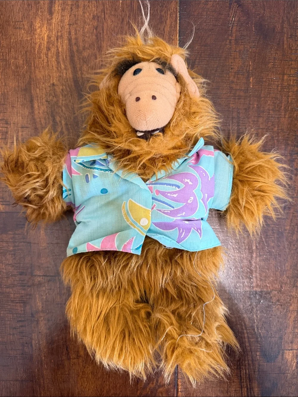 Vintage RARE ALF HAND PUPPET Alien Hawaiian Shirt 80s